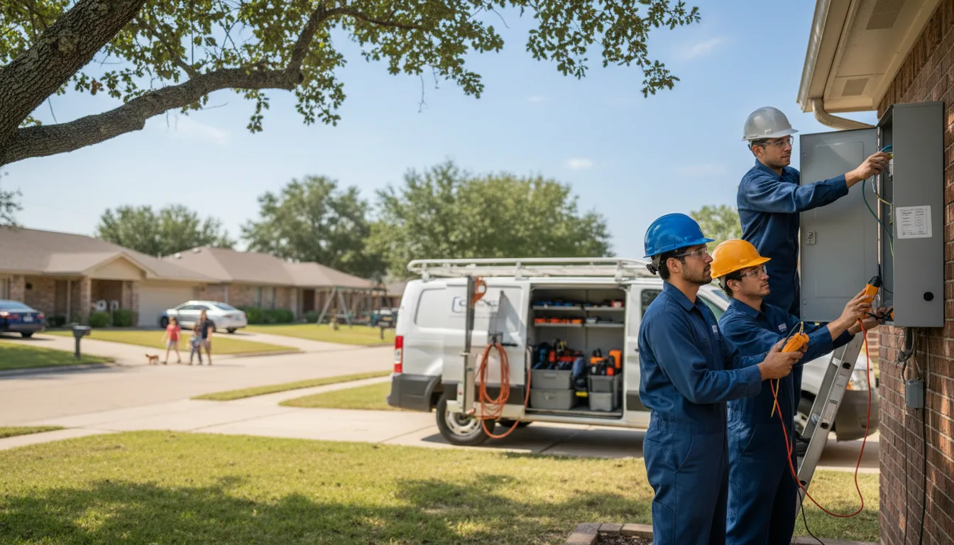 Certified electrician providing emergency electrical services in Noble, OK